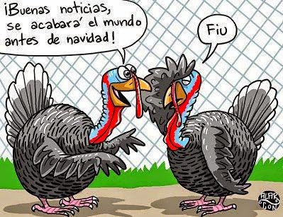 La asombrosa historia del pavo y el suceso imprevisto