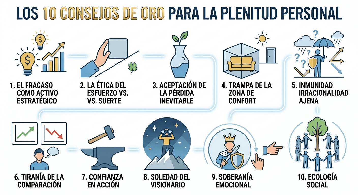 Los 10 consejos de oro para la plenitud personal - El Arte de la Estrategia