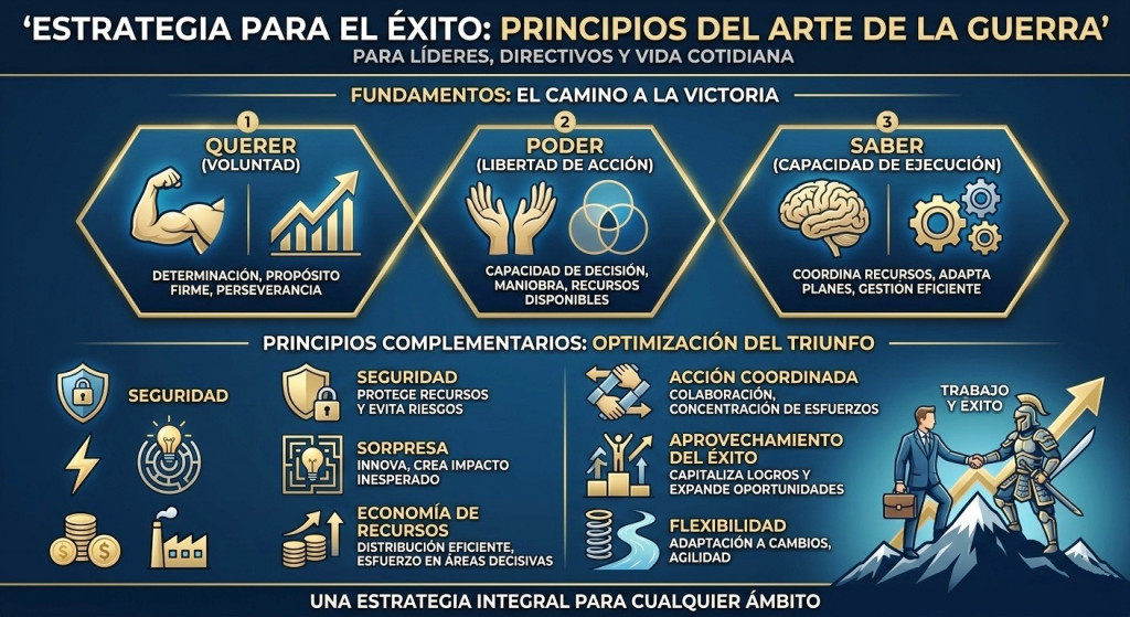 Aplica los 3 principios del arte de la guerra para lograr tus metas