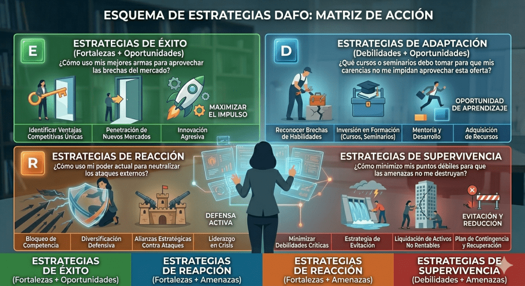 Análisis FODA personal: el mapa mental para hackear tu éxito 4 Análisis FODA: el arte de la estrategia para dominar tu destino